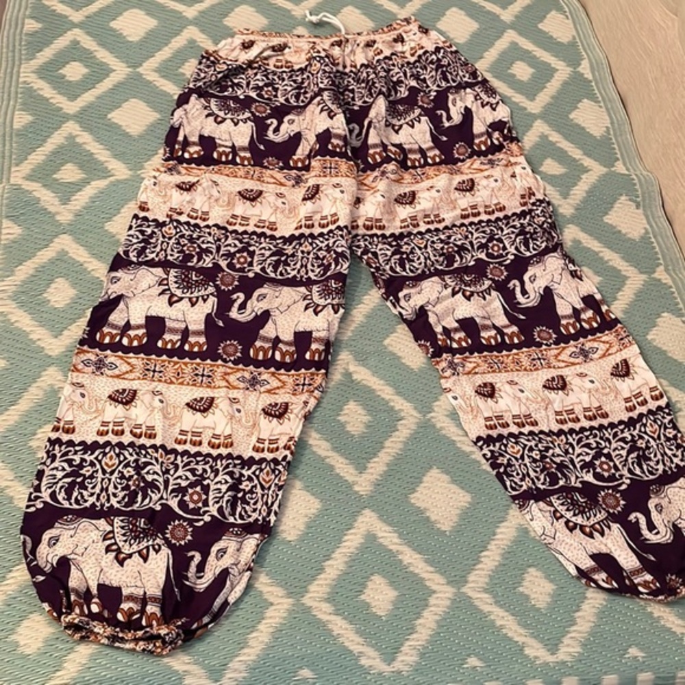 Drawstring Stretch Pants from Thailand